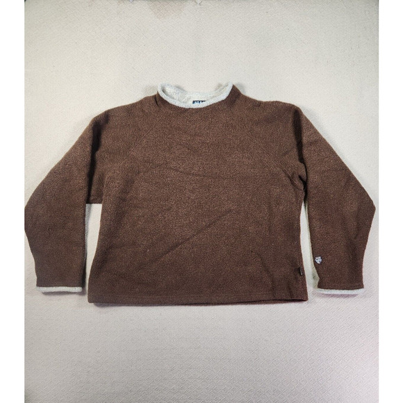 Vintage Alf Kuhl Sweater Womens Large L Brown Fleece Pullover Brown EUC - Picture 1 of 15